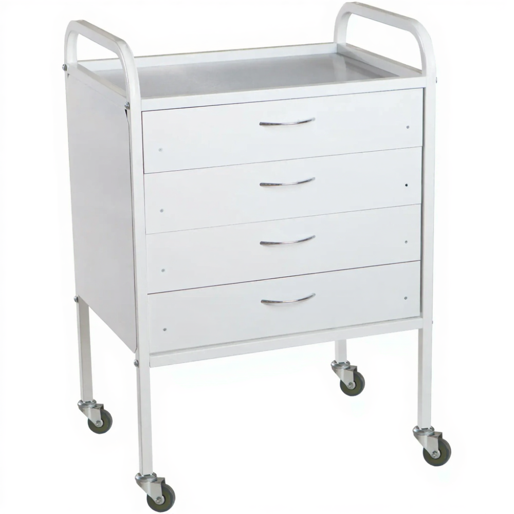 Столик медицинский инструментальный СМИ-01-04 (полки металл)