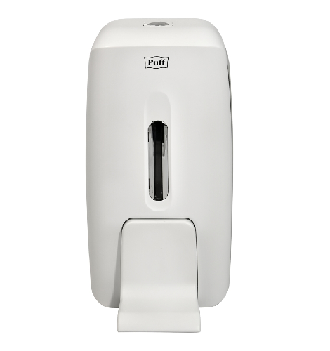 Дозатор для жидкого мыла Puff-8120, белый пластик 800 мл