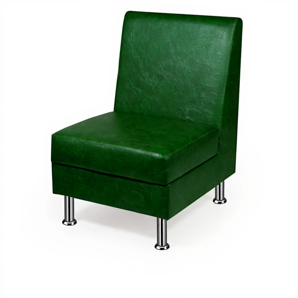 Диван-кресло ДМ-1 (кожзам Эконом белый)