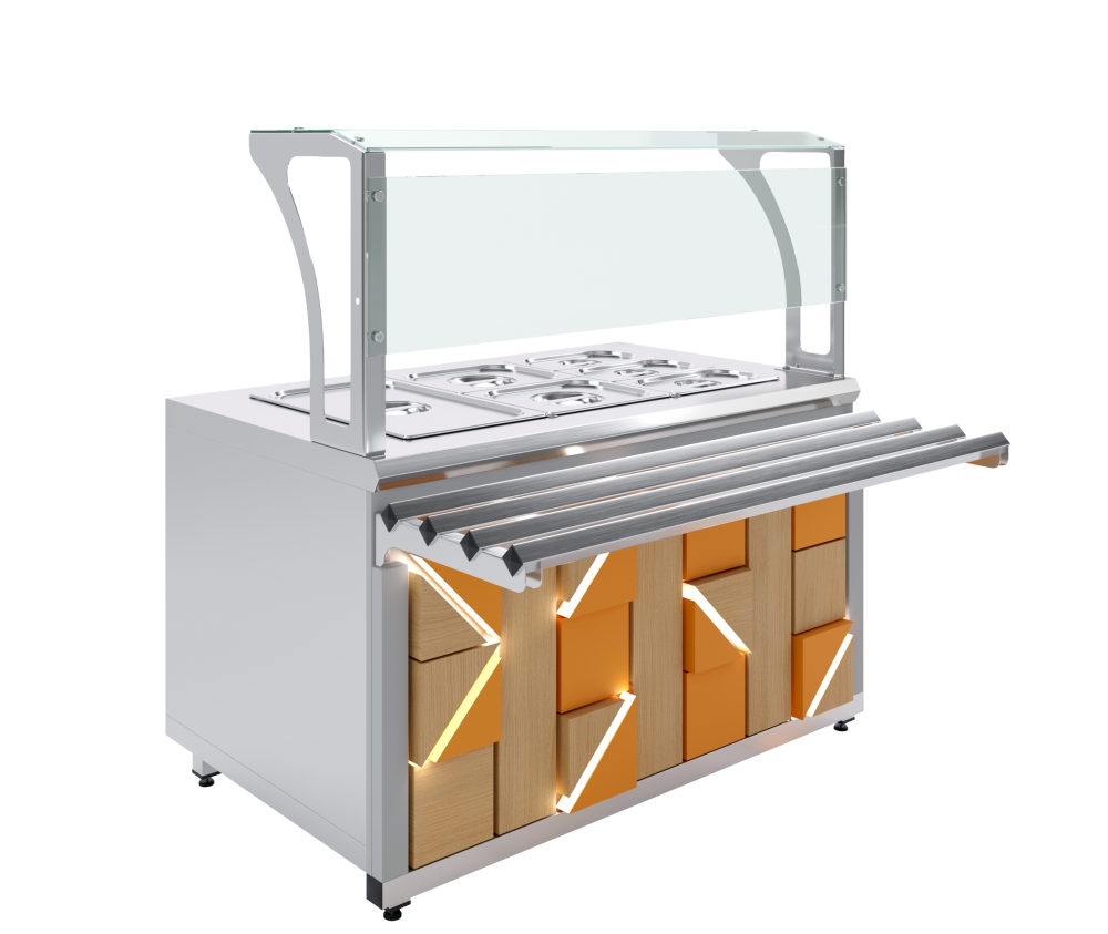 Мармит вторых блюд паровой Junior Luxstahl МВП (С)-1200 Premium (нерж.)