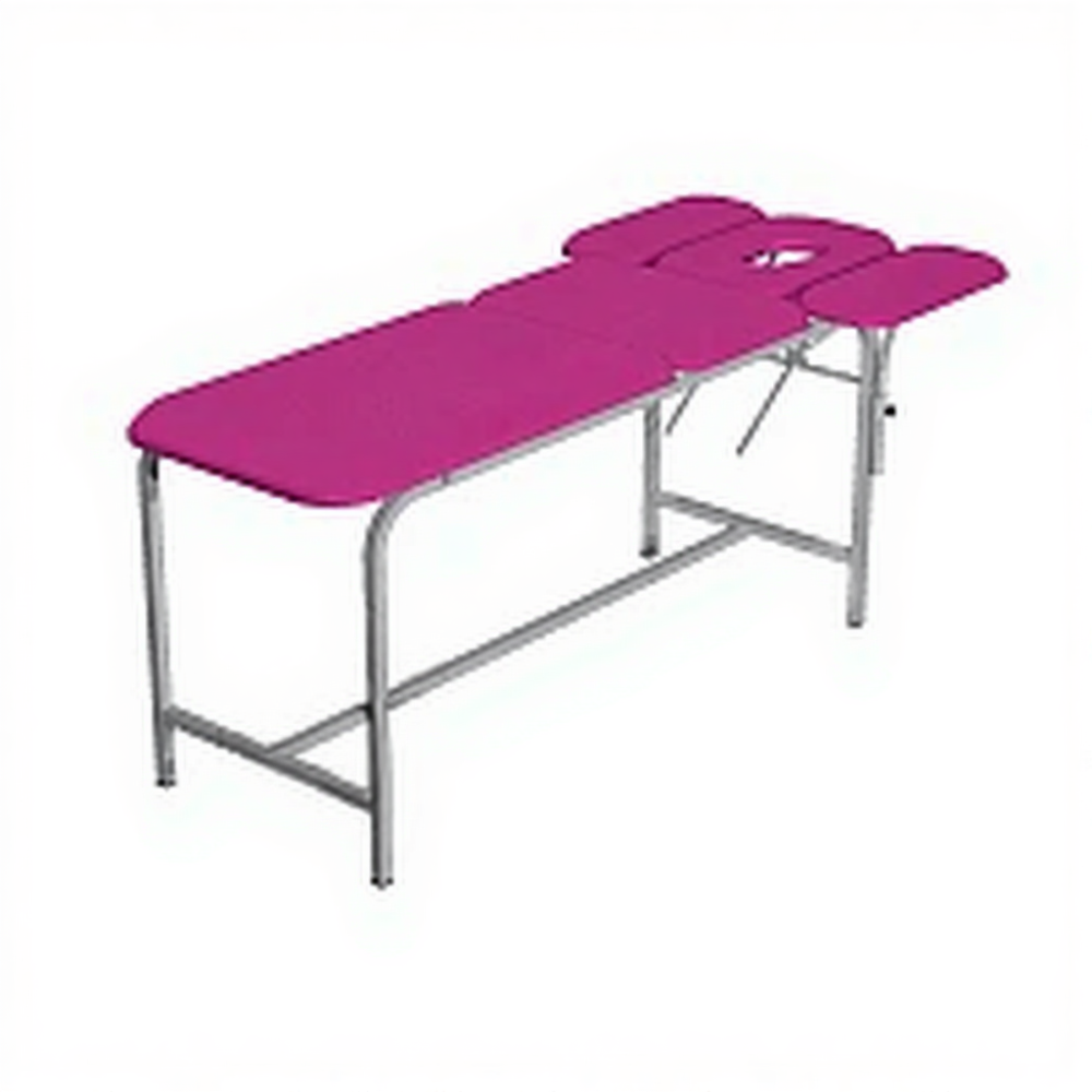 Стол массажный СМ-5 (1950х800/900х750) (кожзам Эконом белый, каркас белый)