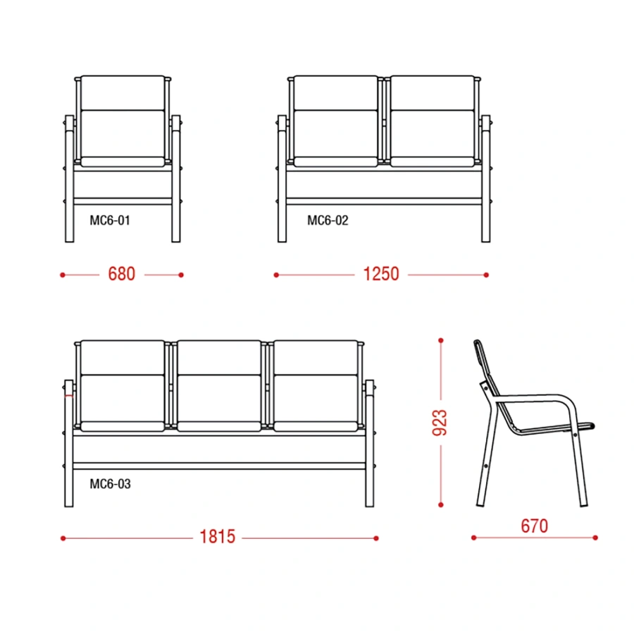 Многоместная секция Avion (модель МС 6)