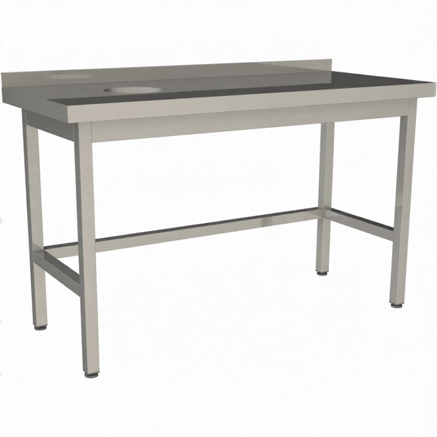 Стол для сбора пищевых отходов без борта СПО-9/6-БО-Л