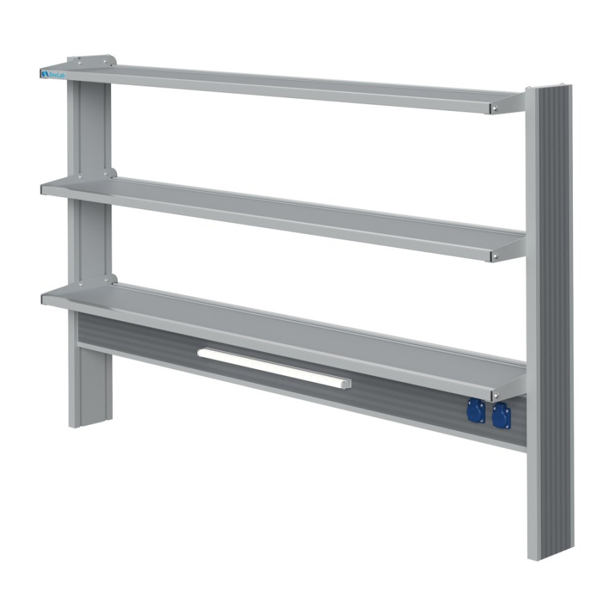 Технологический пристенный высокий стелаж Mod. 1800 ТСПв