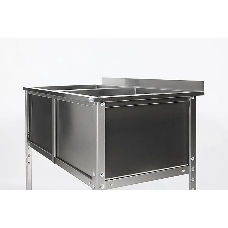 Ванна моечная двухсекционная с бортом ВМС-2/5-Б-ЭН