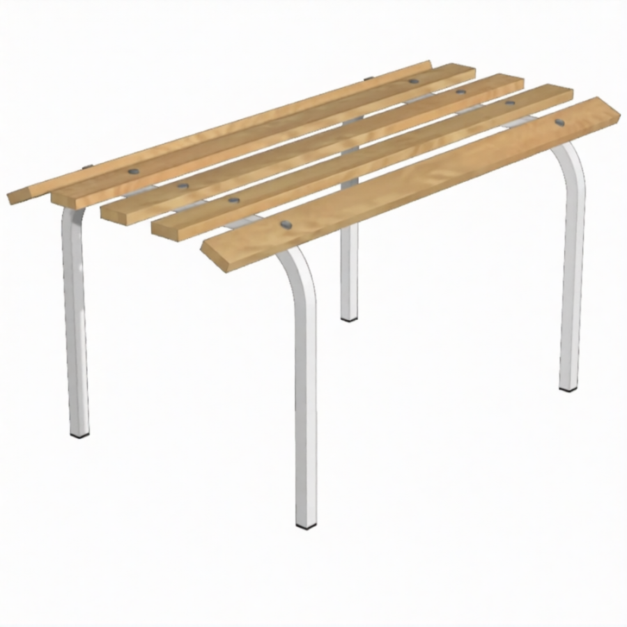 Скамья 2-х местная СКД-2х (каркас белый)