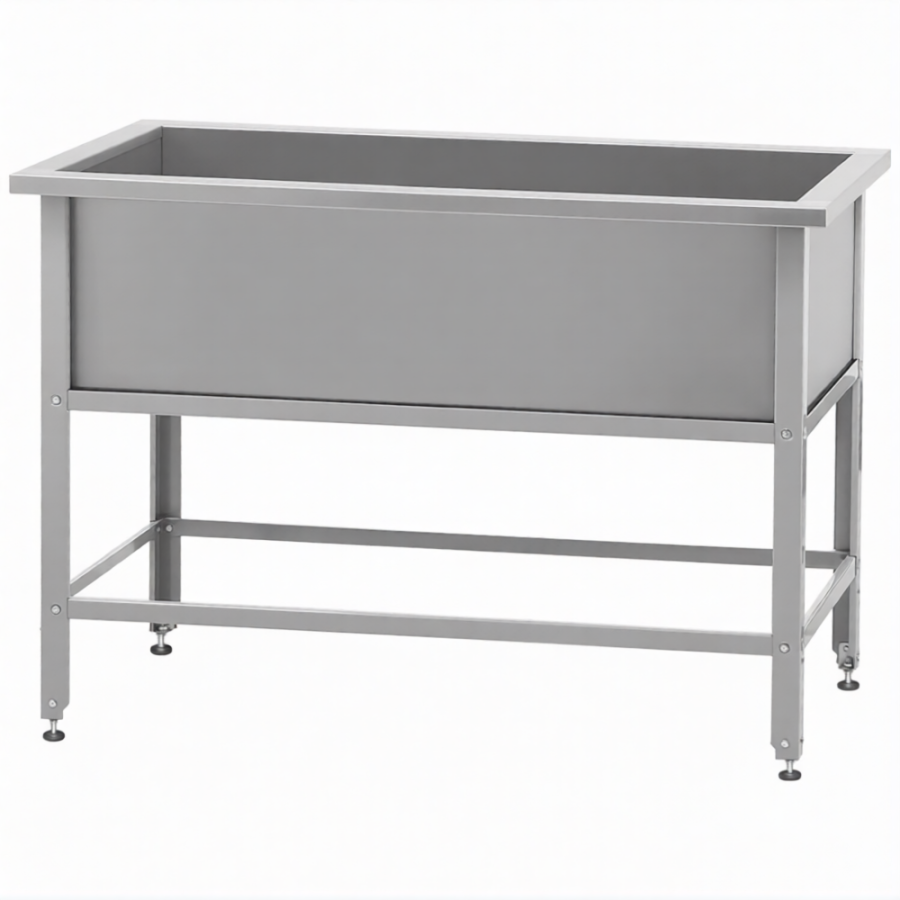 Ванна моечная ВМСн 1350 (860х1350х700)  1 м/о 350х1250х600 (ножка угловая)