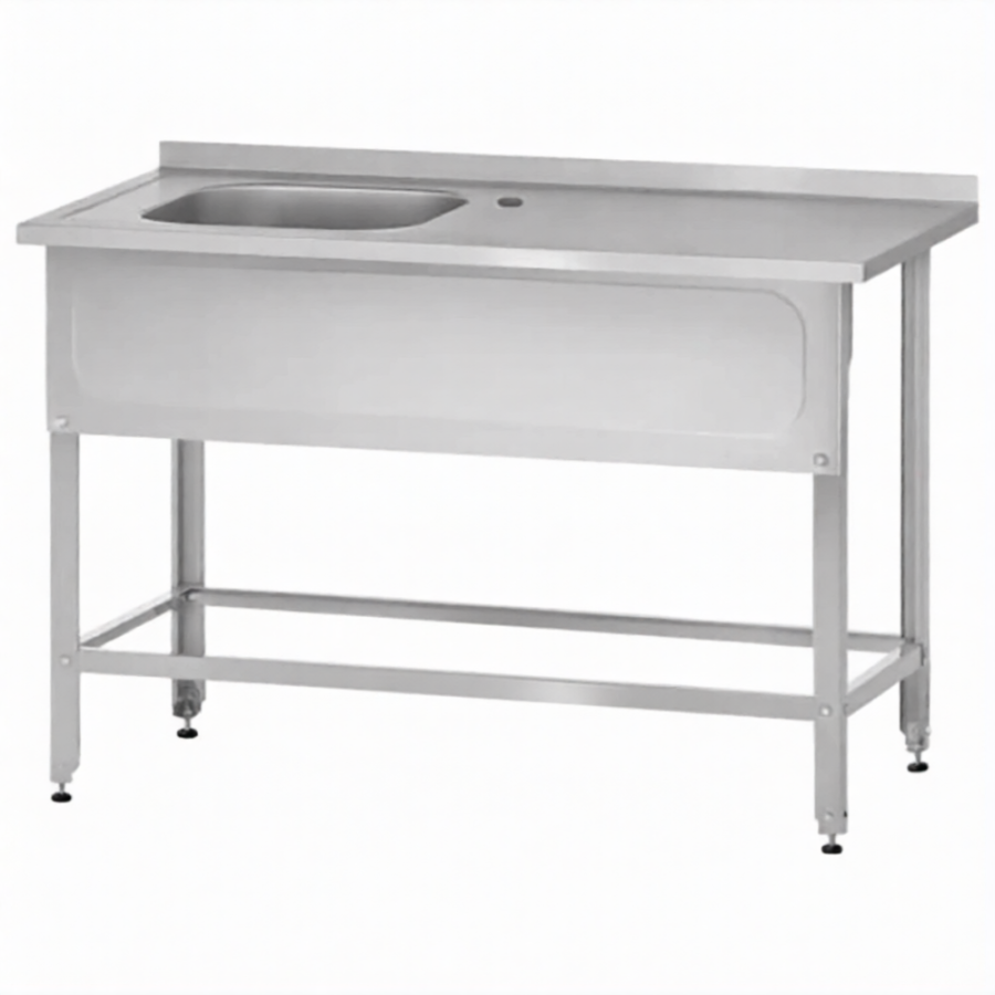 Ванна с рабочей поверх. РПЦн  860х1200х600 левое м/о 400, борт, экран (ножка угловая)