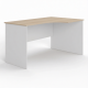 Стол рабочий угловой Ср-2 правый (корпус ЛДСП белый, столешница ЛДСП дуб сонома)